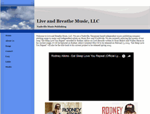 Tablet Screenshot of liveandbreathemusic.com